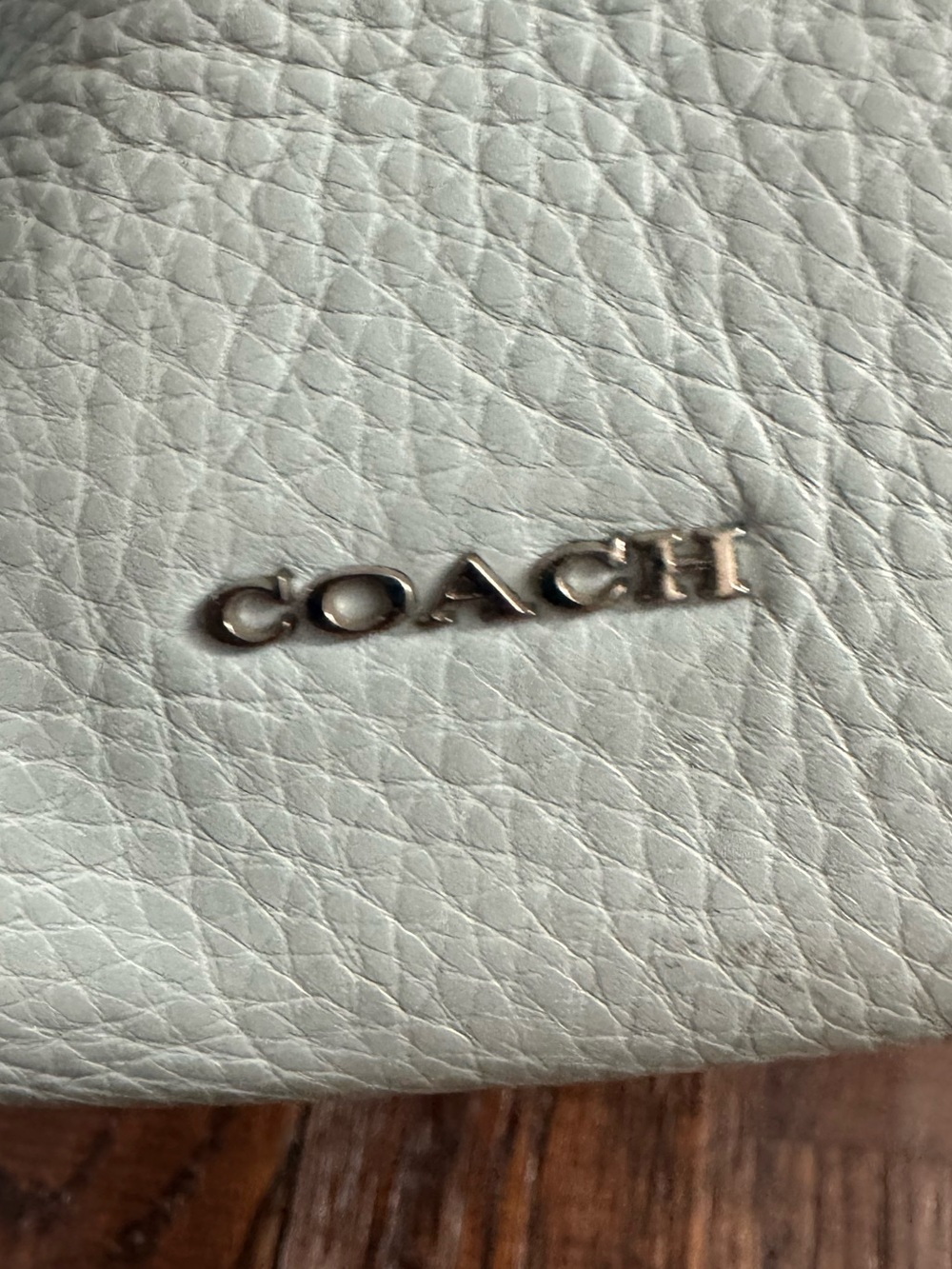Coach Pebbled Leather Hobo Bag in Light Blue - Picture 6 of 15